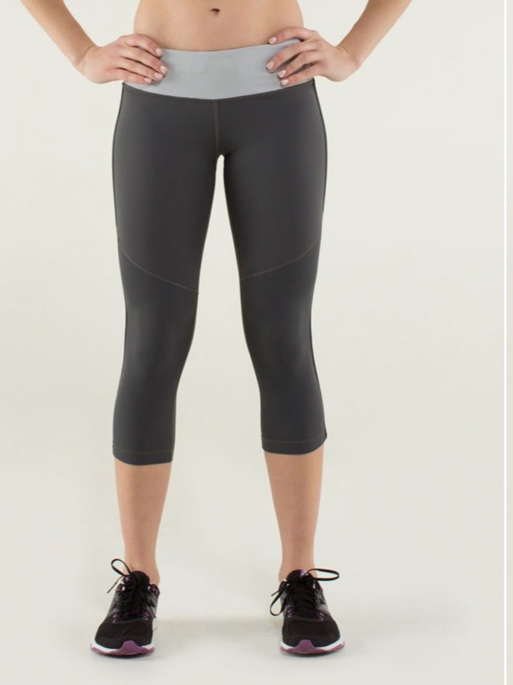 lululemon athletica Gray Low Rise Capris